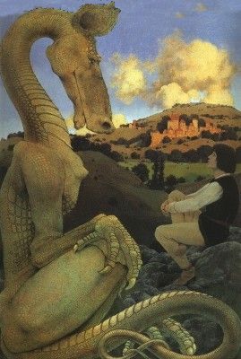 Image of painting by Maxfield Parrish